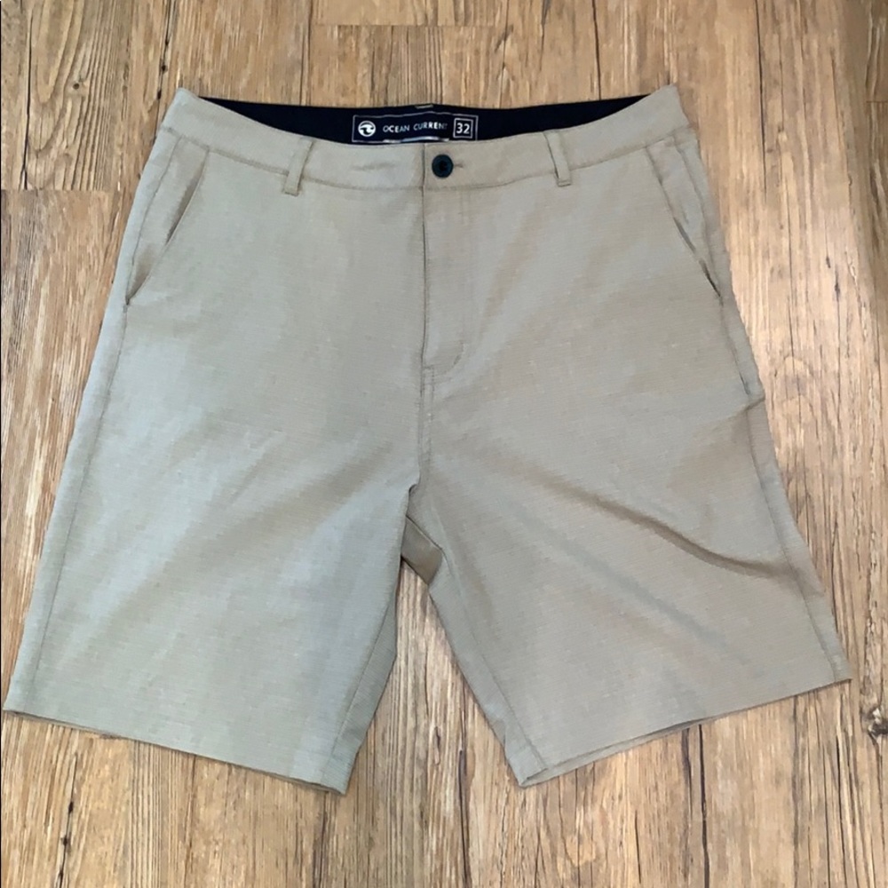 Ocean Current khaki print shorts